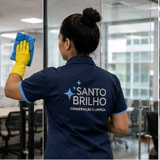 Limpeza de vidros e divisórias